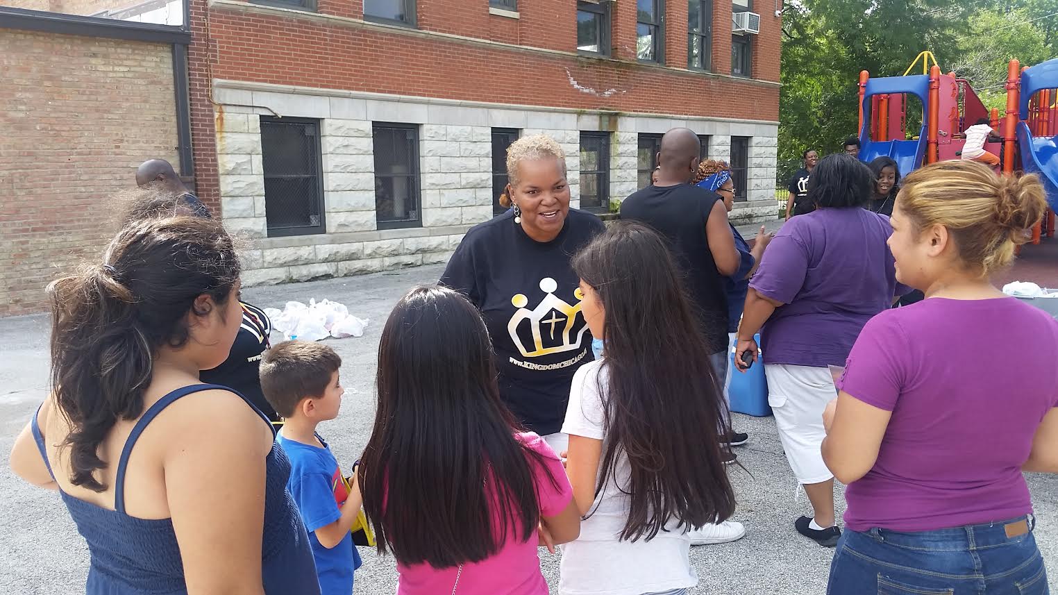 Passing out school supplies / Kingdom Covenant Church