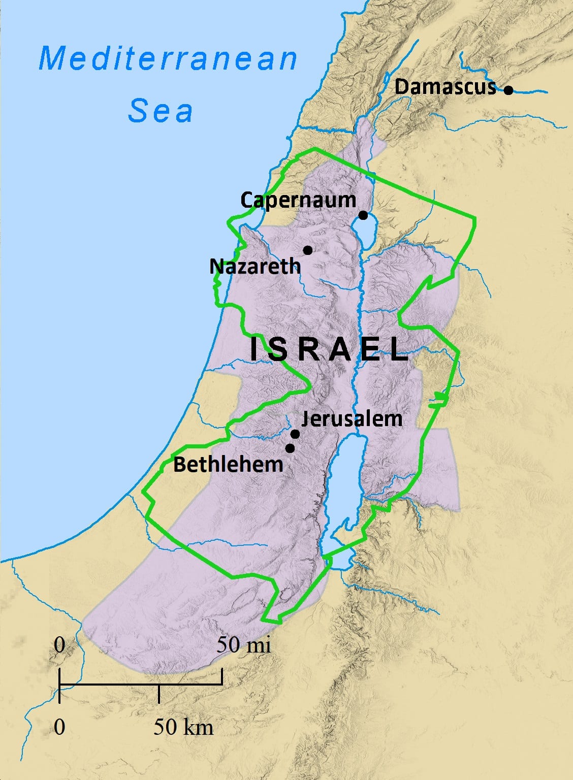 SizeComparison Israel 