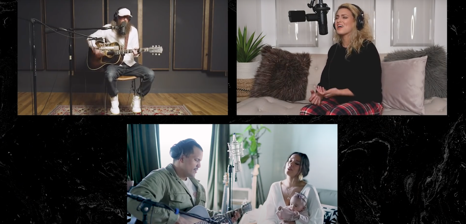 David Crowder, Johnnyswim, and Tori Kelly singing "Because He Lives" on Easter at Passion City Church