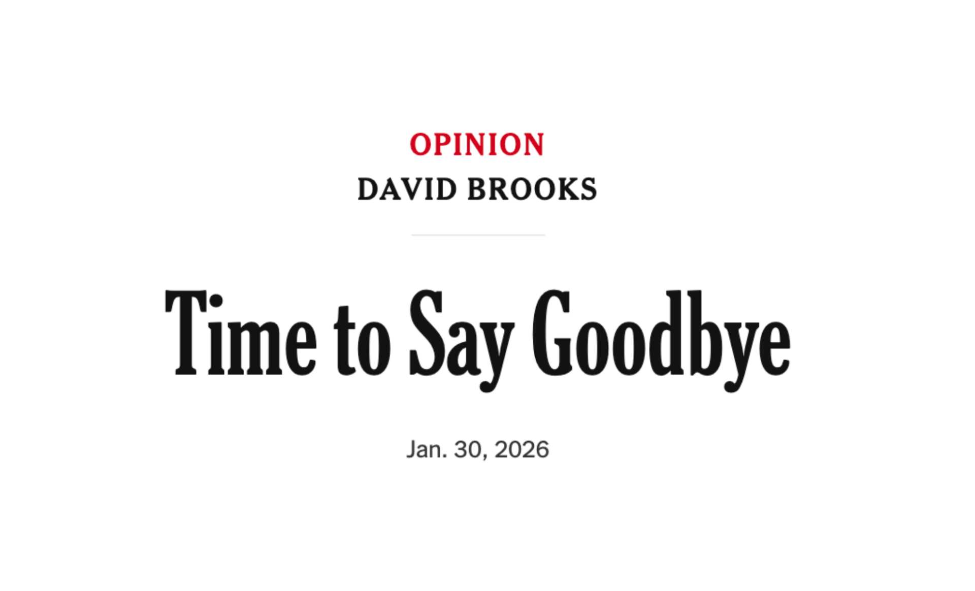 Time to Say Goodbye