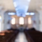 blurred church