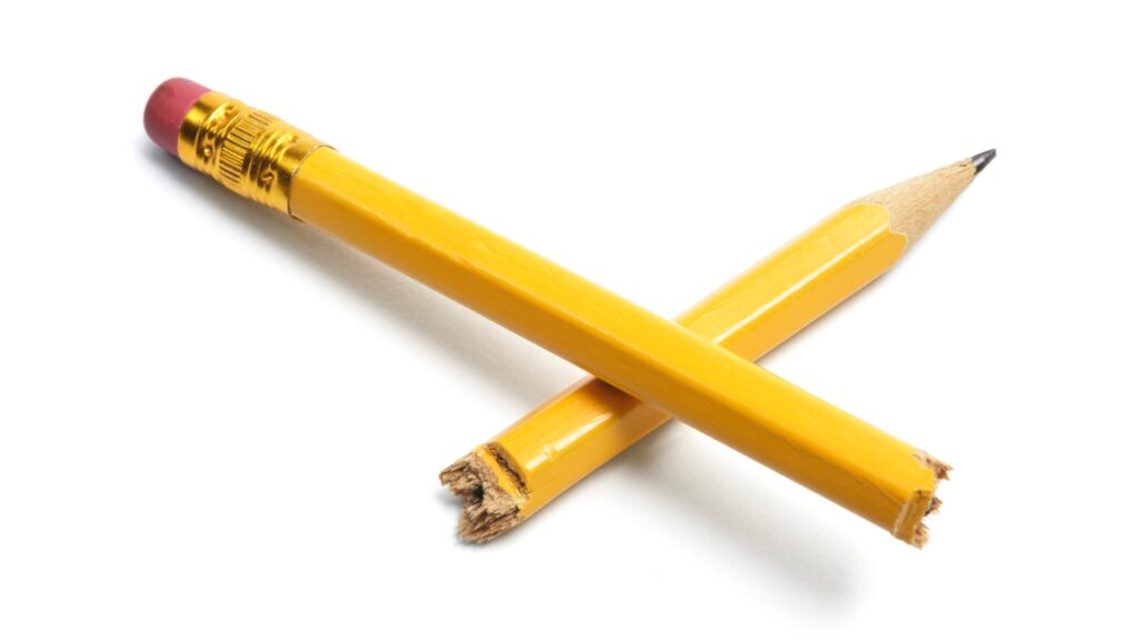 broken pencil
