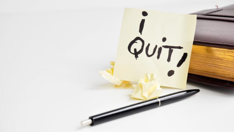 I quit