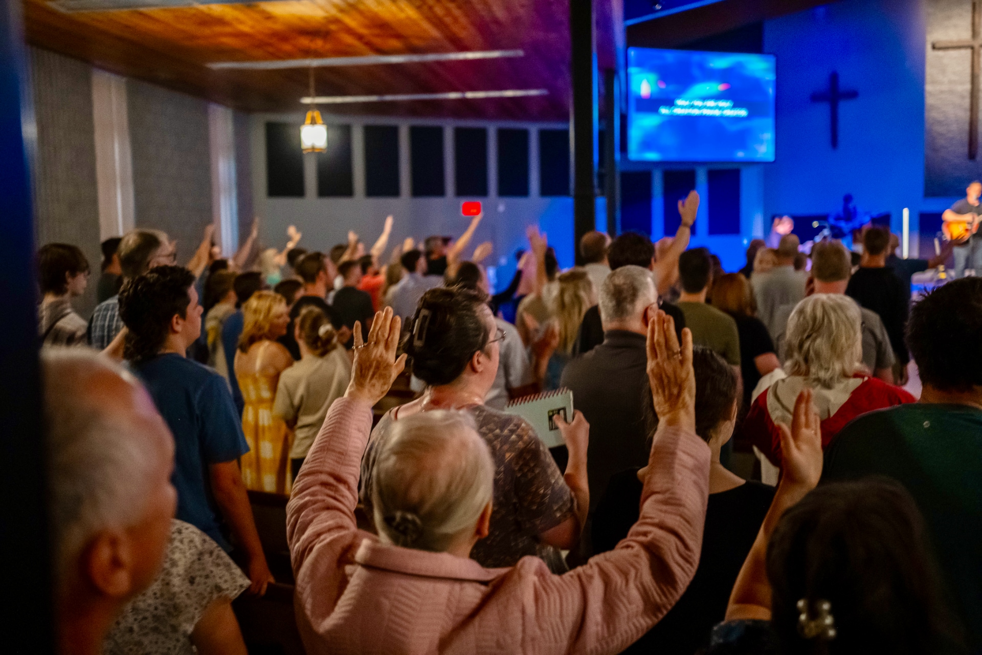 Congregation gathered for worship at Redemption St. Thomas