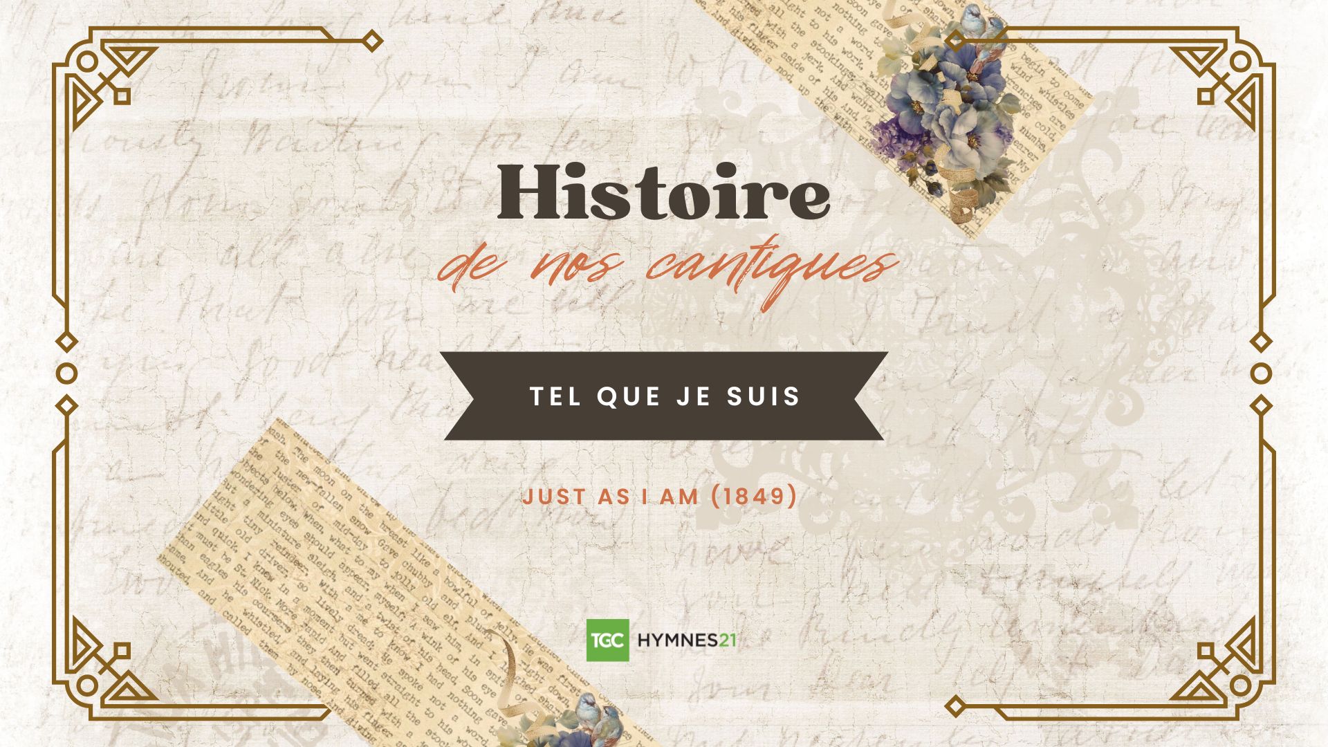 Tel que je suis, sans rien à moi Evangile 21