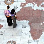 Standing on a map of the world - living with a Biblical worldview
