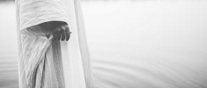 Jesus Shapes our Identity - Image of Christ causing ripples in pool