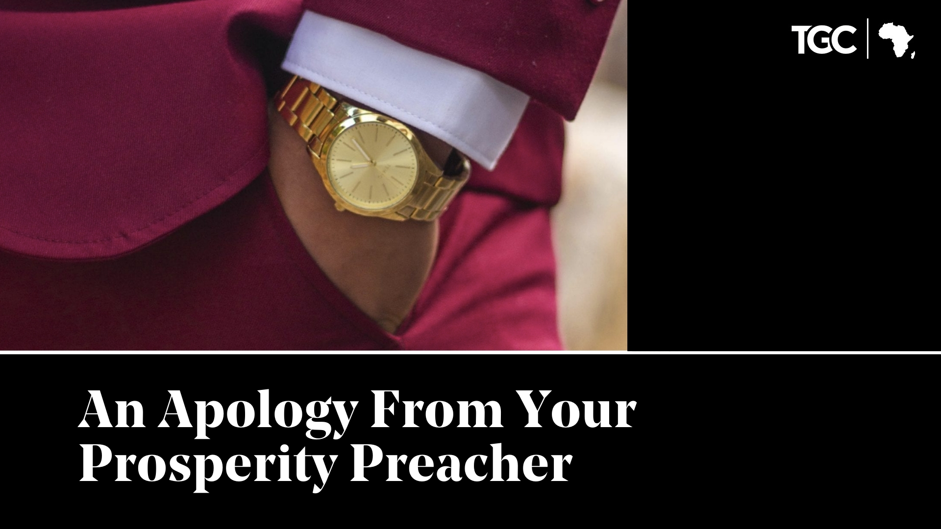 An Apology From Your Prosperity Preacher Cover