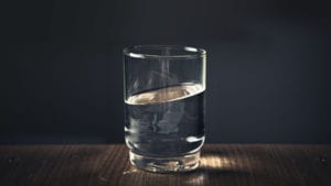 Does Fasting Seem Strange? Glass of Water with weird looking water level