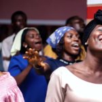 Singing in the church - Women singing in church.