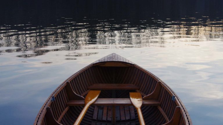 Jesus the prince of peace - A row boat on still calm waters