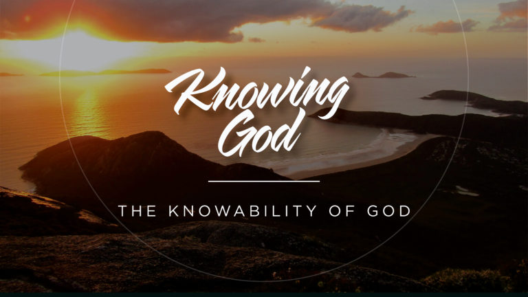 AOG, Knowability of God - A picture of mountains with sunset