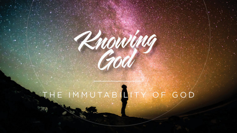 Immutability of God - A guy looking up to a sky full of stars.