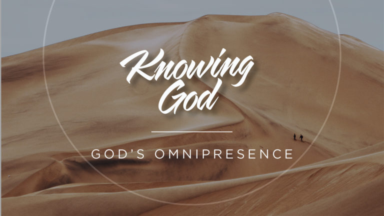 God's Omnipresence - Two guys walking in the desert