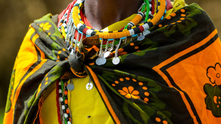 African Christian Identity - A woman dressed in African traditional clothing