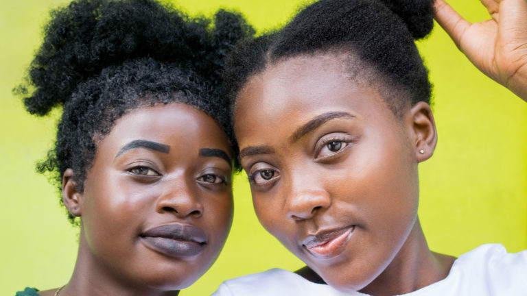 Friendship - A face shot of two girls