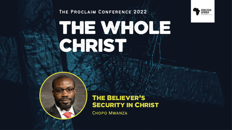 Proclaim Conference: The Whole Christ - A face shot image of Chopo Mwanza