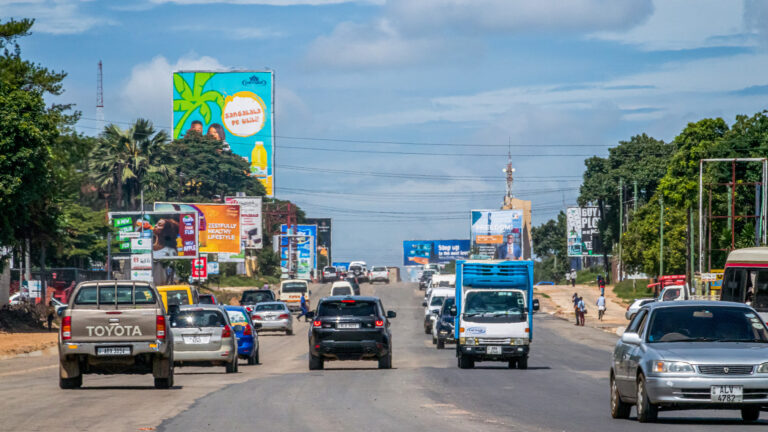 Zambian Constitution – A road with cars driving on it in Zambia.