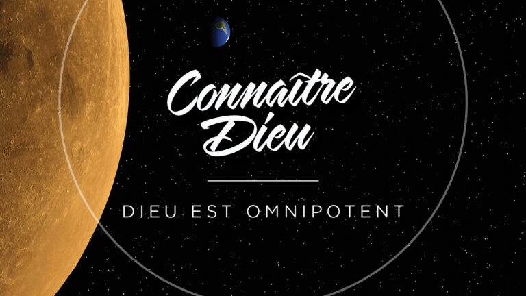 Omnipotence of God: A galaxy with two planets and stars in the background.