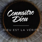 God is Truth: An up close image of a person's eye.