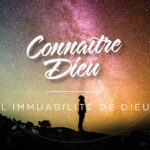 Immutability of God: A person staring at the starry colourful night sky.