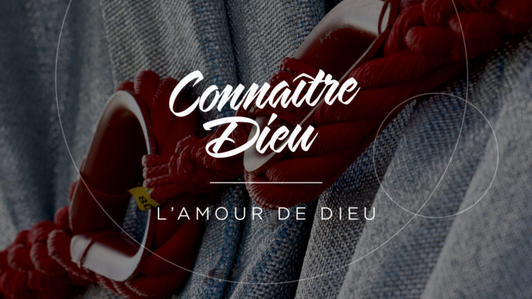 Love of God: Two pieces of red rope bound together.